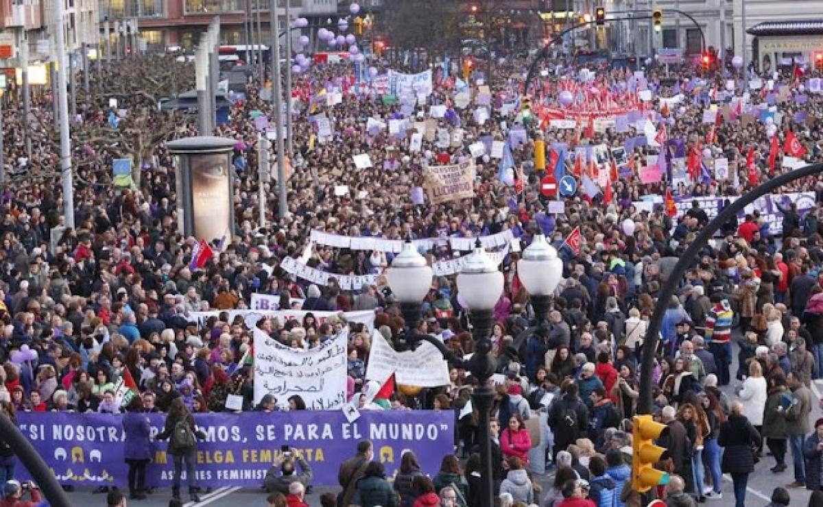 Huelga general del 8 de marzo de 2018, Asturias