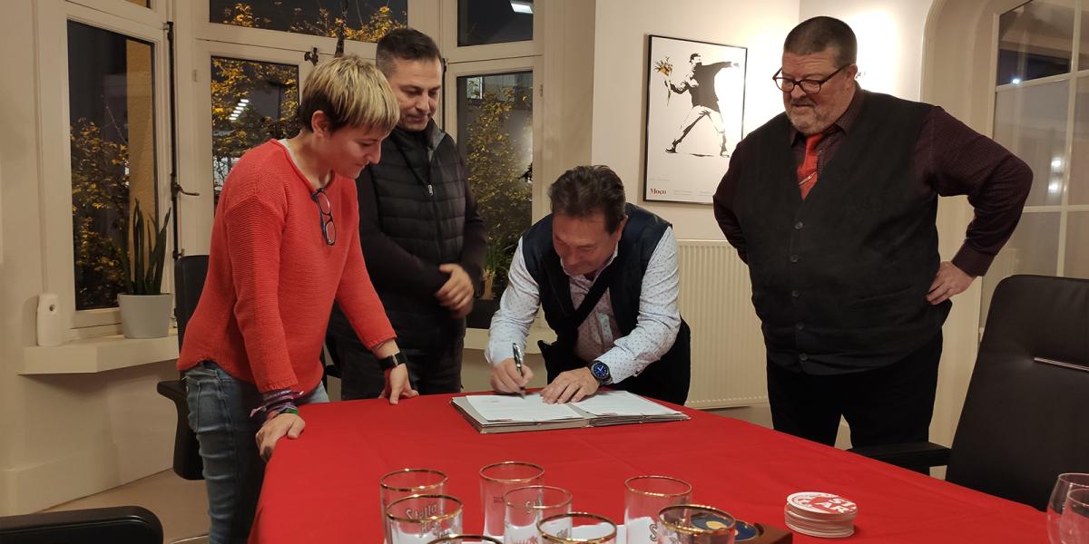 Firmado acuerdo de cooperacin con el sindicato belga BTB