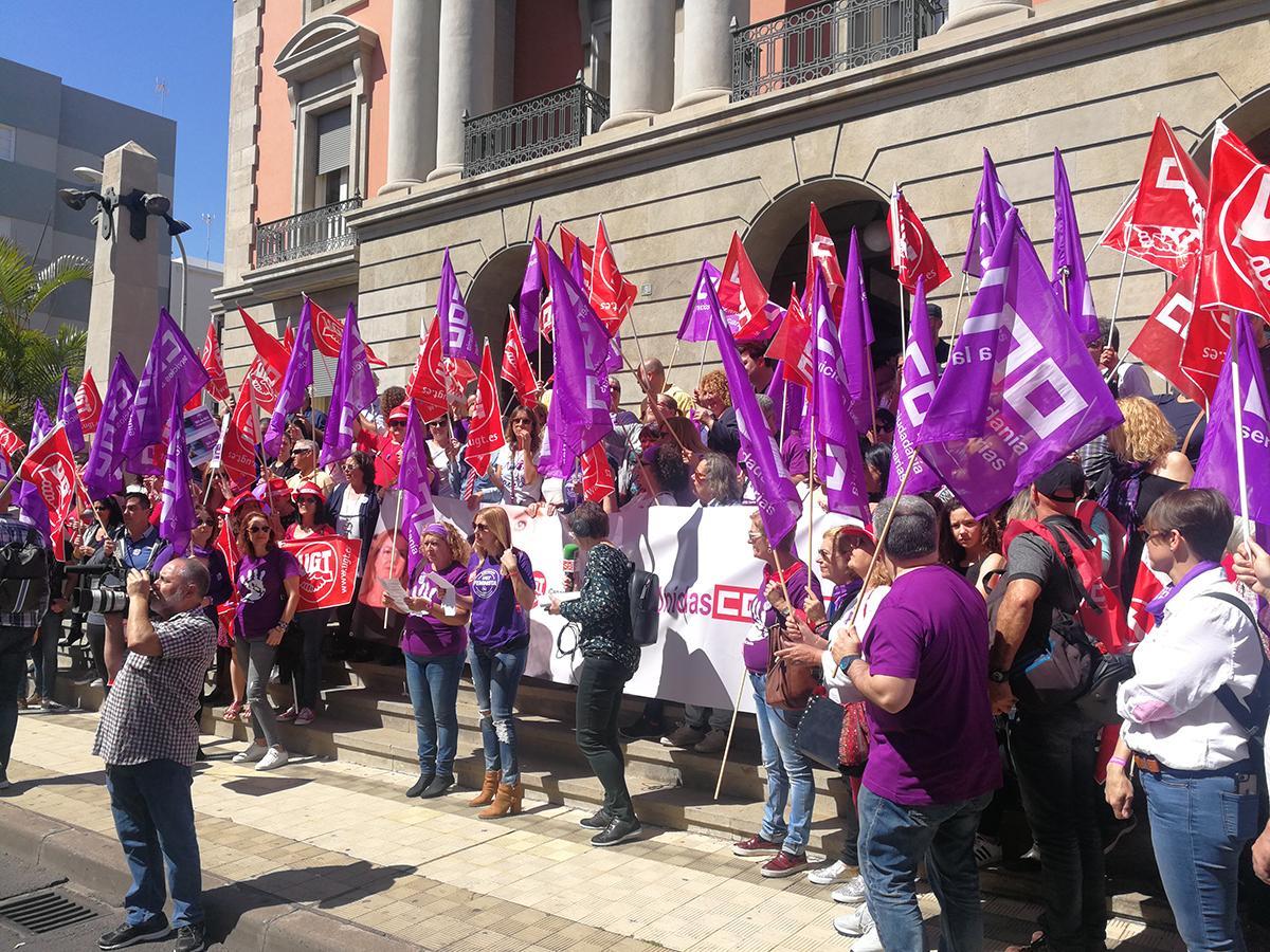 Apoyos a la Huelga General del 8 de Marzo, Delegacin del gobierno, Tenerife