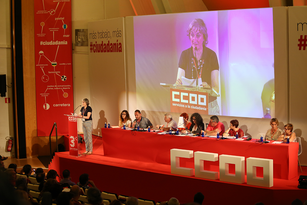 Mar Manchn en el 3 Congreso de FSC-CCOO