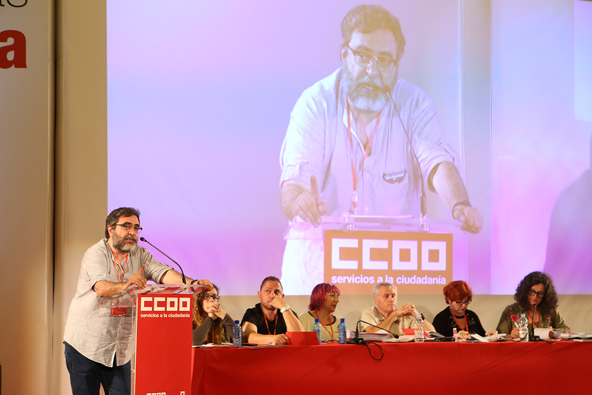 Ral Olmos en el 3 Congreso de FSC-CCOO, segundo da, 6 de junio
